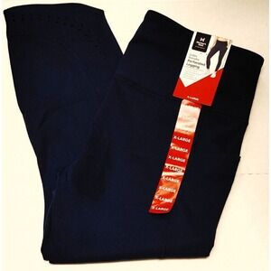 NWT Members Mark Everyday Perforated Legging Blue Cove Size XS